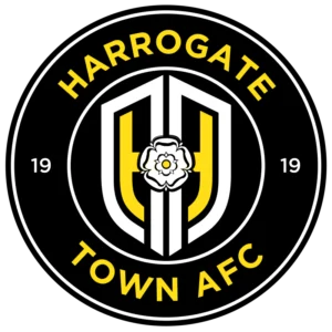 Harrogate Town logo to Blossom Harrogate and Ripon working with the club.