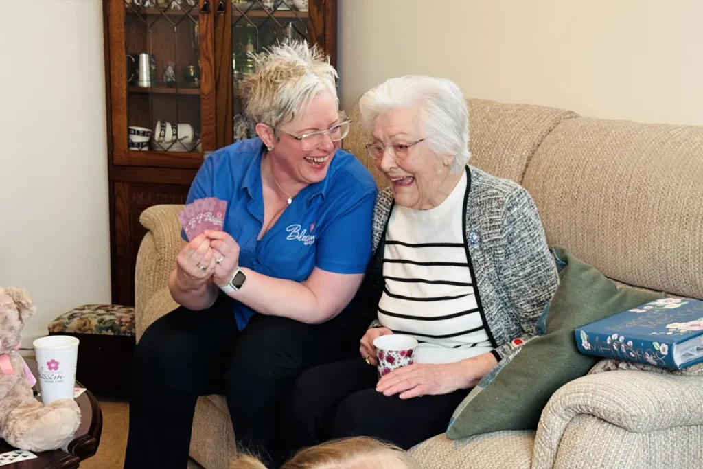 Blossom care plans include fun and stimulating social interactions.