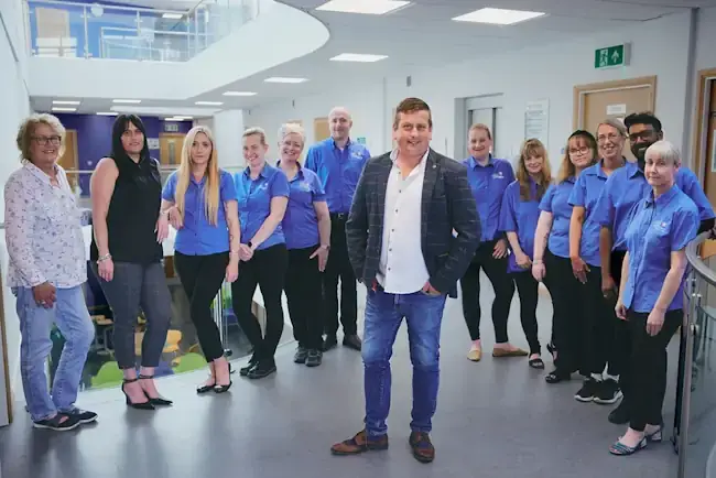 Blossom Home Care co-founder John Leggott with team members