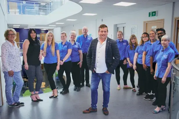 Blossom Home Care co-founder John Leggott with team members