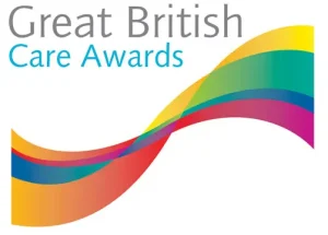 The Great British Care Awards logo.