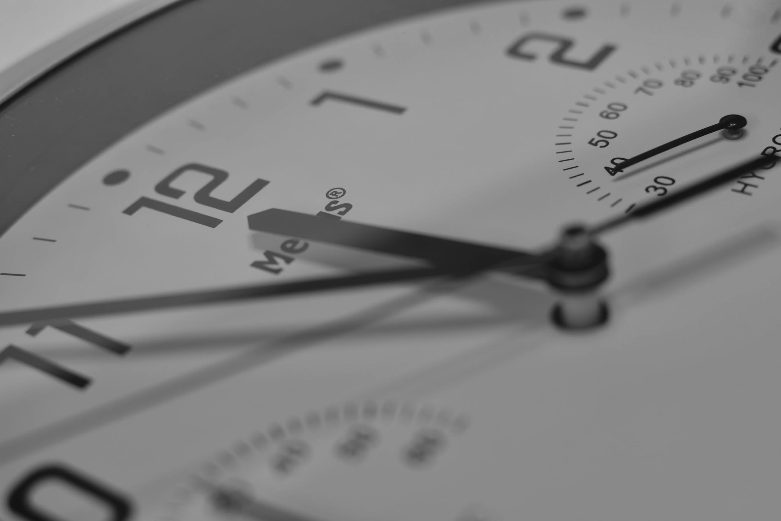 A close-up of a clock face.