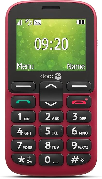 A Doro 1380 viewed from the front and back.