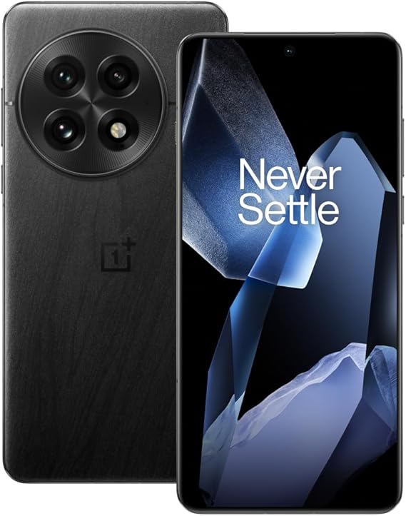 A OnePlus 13 viewed from the front and back.