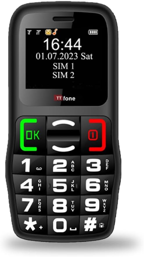 A TTfone TT20 viewed from the front.